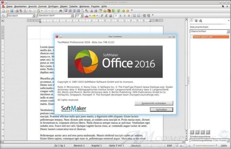 SoftMaker Office Professional 2016 Download Gratis