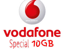 Vodafone offre 1000 minuti 1000 SMS e 10GB a 7€