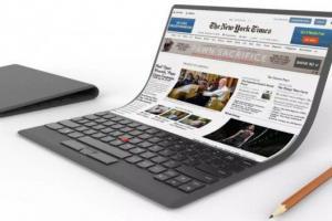 Lenovo mostra il PC portatile con schermo flessibile