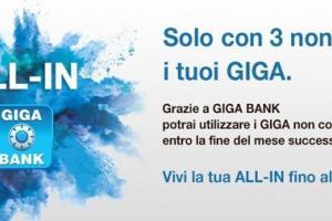 3 Italia lancia Giga Bank non perdi giga non consumati