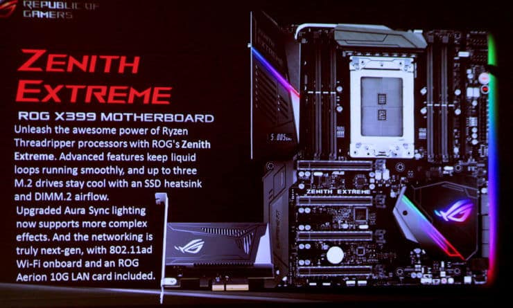ASUS X399 ROG Zenith Extreme per CPU AMD ThreadRipper