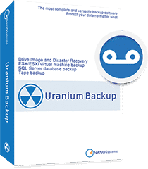 Uranium Backup Gold software backup Gratis Professionale