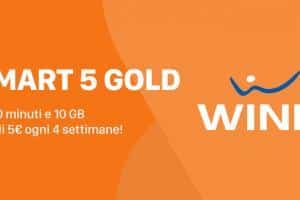 Wind Smart 5 Gold 1000 minuti e 10GB a 5€