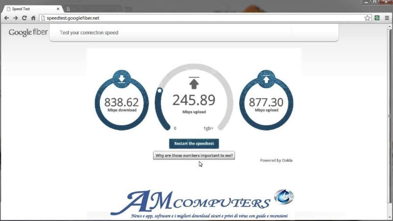 Speed test Google misurazione velocita di Internet