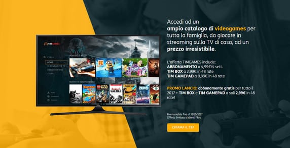 TIM presenta TIMGAMES la piattaforma Android TV