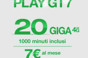 Tre Italia Play Gt7 20 GB e 1000 minuti