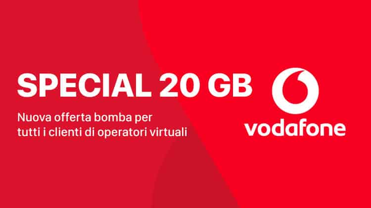 Vodafone Special 20GB 1000 minuti 1000 sms 20 Giga