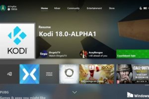 Kodi disponibile nello store di Microsoft per Xbox One