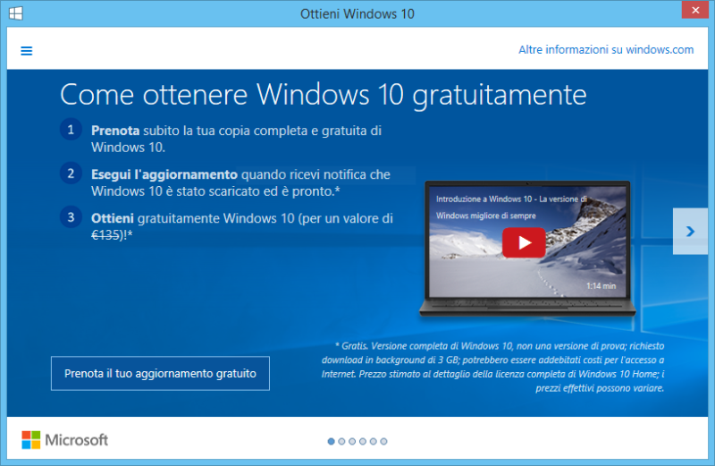 Aggiornare Windows 10 gratis anche dopo il 31 dicembre 2017