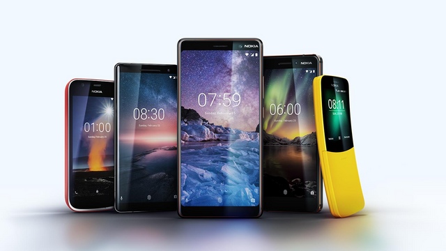 Gli smartphone Nokia presentati al Mobile World Congress 2018