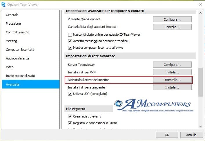 PC con luminosità bloccata Colpa di TeamViewer guida