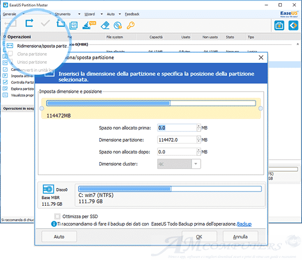 EaseUS Partition Master il software per partizionare il tuo disco