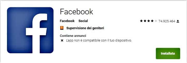 Ultimo Aggiornamento Facebook su Zenfone 2 non funzionante