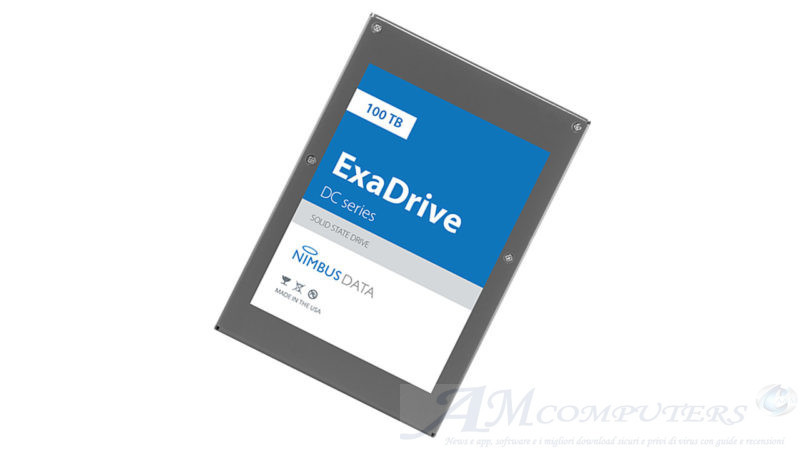 Nimbus Data presenta ExaDrive DC100 SSD da 100TB