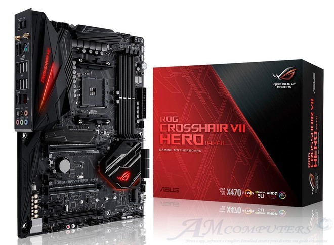 ASUS le motherboard AMD X470 serie Rog Tuf e Prime