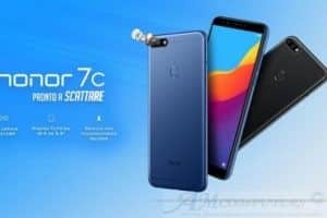 Honor 7C smartphone low cost con riconoscimento facciale