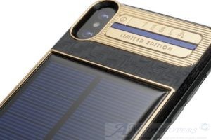 iPhone X Tesla lo smartphone a energia solare