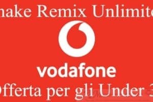 Vodafone lancia Shake Remix Unlimited offerta per gli Under 30