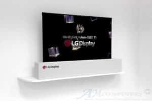 LG nuovo TV OLED avvolgibile sparisce in una scatola