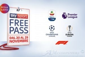 Sky Sport Free Pass gratis sul digitale terrestre