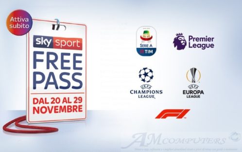 Sky Sport Free Pass gratis sul digitale terrestre