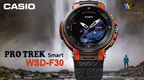 Casio Pro Trek Smart WSD-F30 smartwatch basato su Google Wear OS