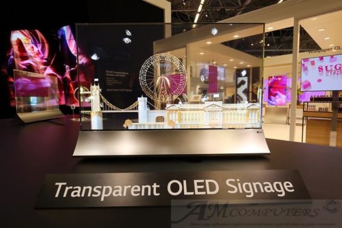 LG Transparent OLED Signage presentazione a ISE 2019