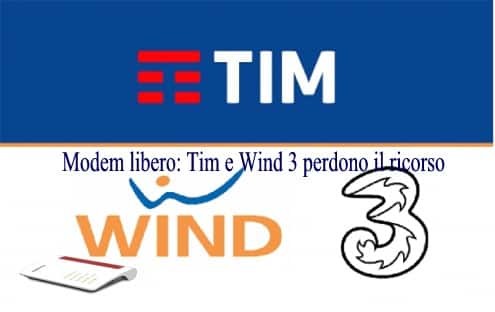 Modem libero: Tim e Wind 3 perdono il ricorso