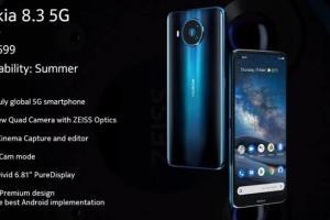 Nokia 8.3 5G ufficiale il nuovo Top di Gamma