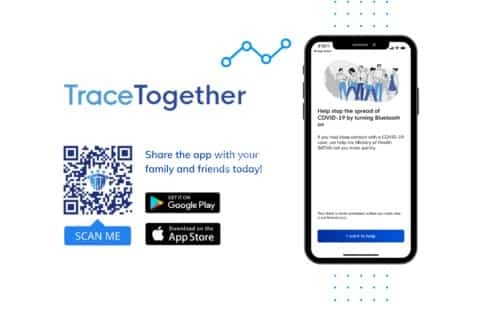 TraceTogether App anti condagio Covid-19 