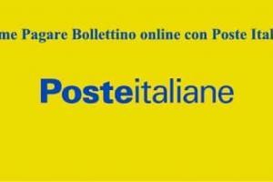 Come Pagare Bollettino online con Poste Italiane