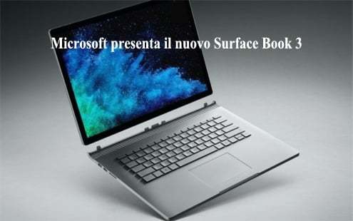 Microsoft presenta il nuovo Notebook Surface Book 3