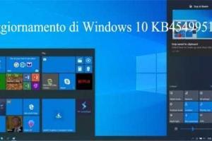 Aggiornamento cumulativo di Windows 10 Aprile 2020