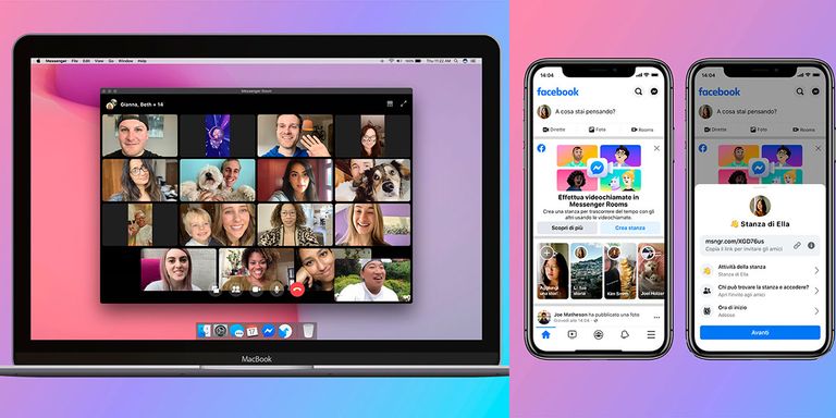 Facebook presenta Messenger Rooms Nuova Videochat