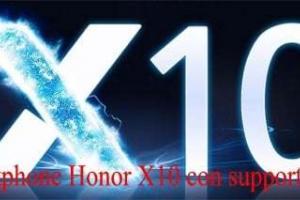 Smartphone Honor X10 con supporto 5G