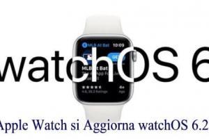 Apple Watch si Aggiorna watchOS 6.2