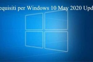 Requisiti per Windows 10 May 2020 Update