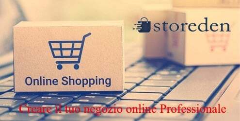 Creare un negozio online Professionale con Storeden