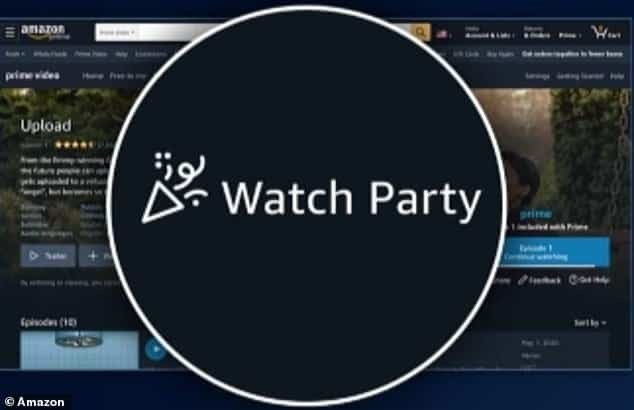Amazon Watch Party film e serie tv con amici o familiari