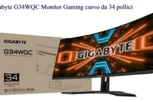 Gigabyte G34WQC Monitor Gaming curvo da 34 pollici