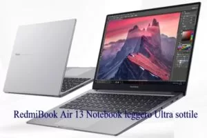 RedmiBook Air 13 Notebook leggero Ultra sottile Ufficiale