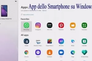 Come usare le app dello Smartphone su Windows 10