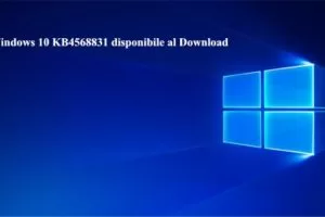 Windows 10 KB4568831 disponibile al Download