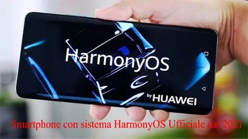 Smartphone Huawei con sistema HarmonyOS Ufficiale dal 2021