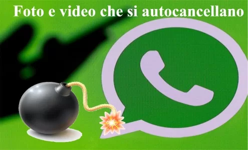 WhatsApp Ufficiale: foto e video si autocancellano