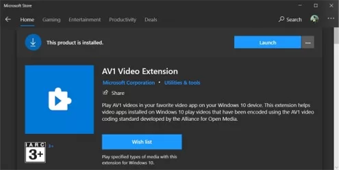 Windows 10 arriva il supporto per lo Streaming Video AV1