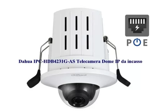 Dahua IPC-HDB4231G-AS Telecamera Dome IP da incasso