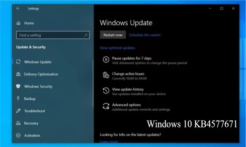 Windows 10 KB4577671 include correzioni di Sicurezza