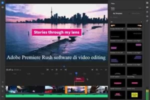 Adobe Premiere Rush software di video editing