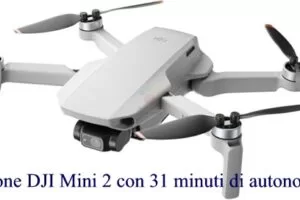 Drone DJI Mini 2 con 31 minuti di autonomia